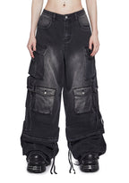 Wicked Persuasion Cargo Jeans – Black