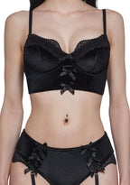 True Romance Lingerie Set – Black