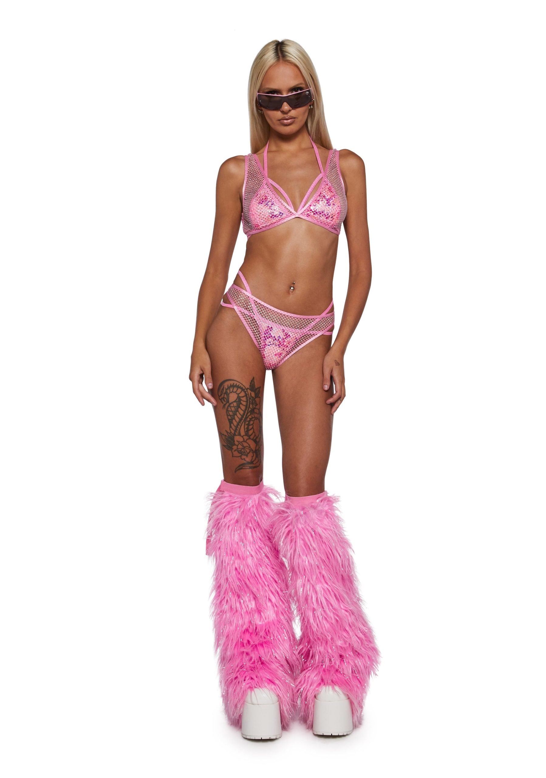 Think Pink Rhinestone 2-Piece Shorts Set – Pink
