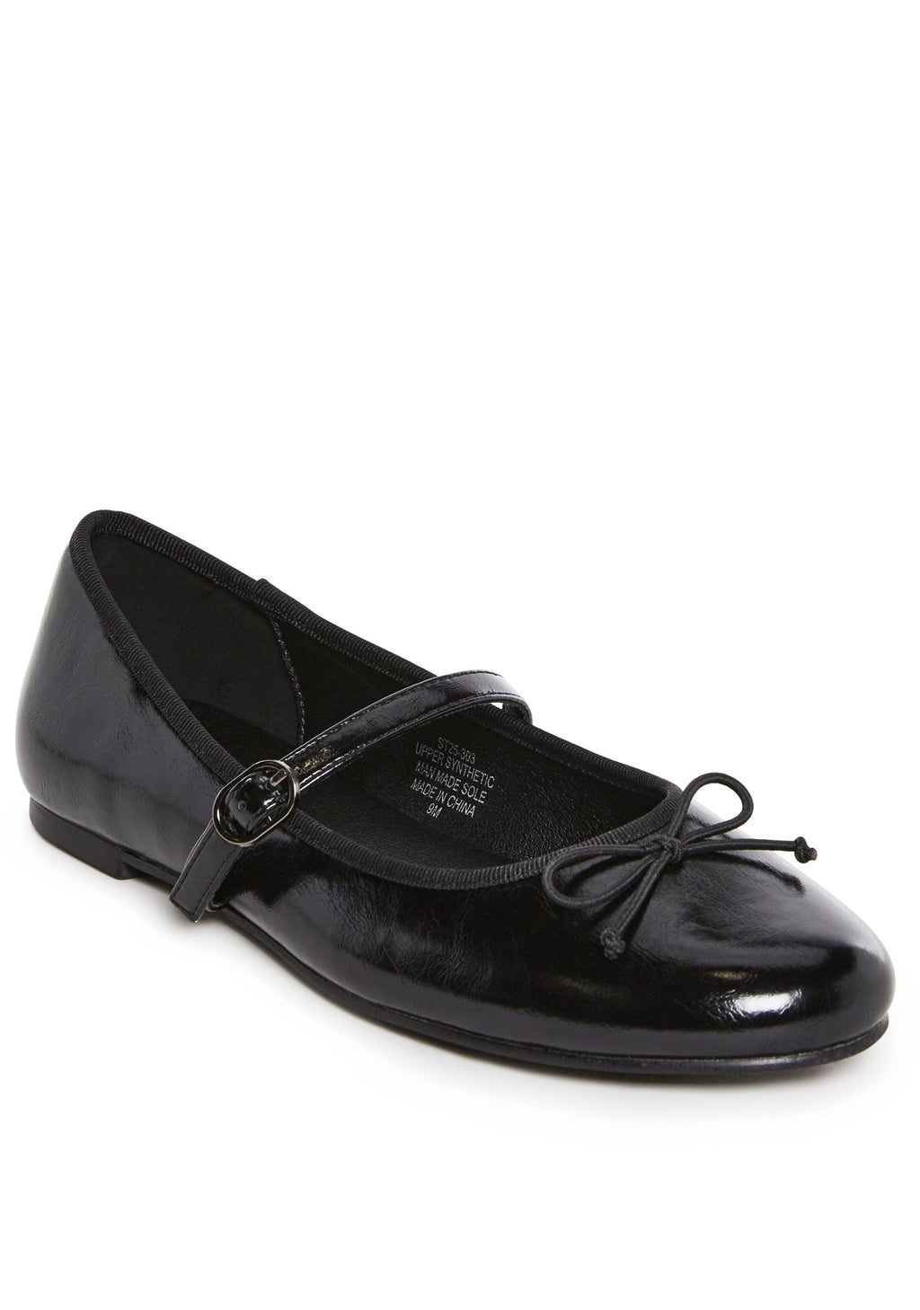 Woven Love Ballet Flats – Black