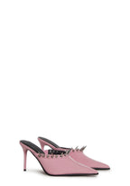 On Your Toes Spiked Mules – Pink