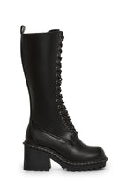 Record Shopping Knee High Boots