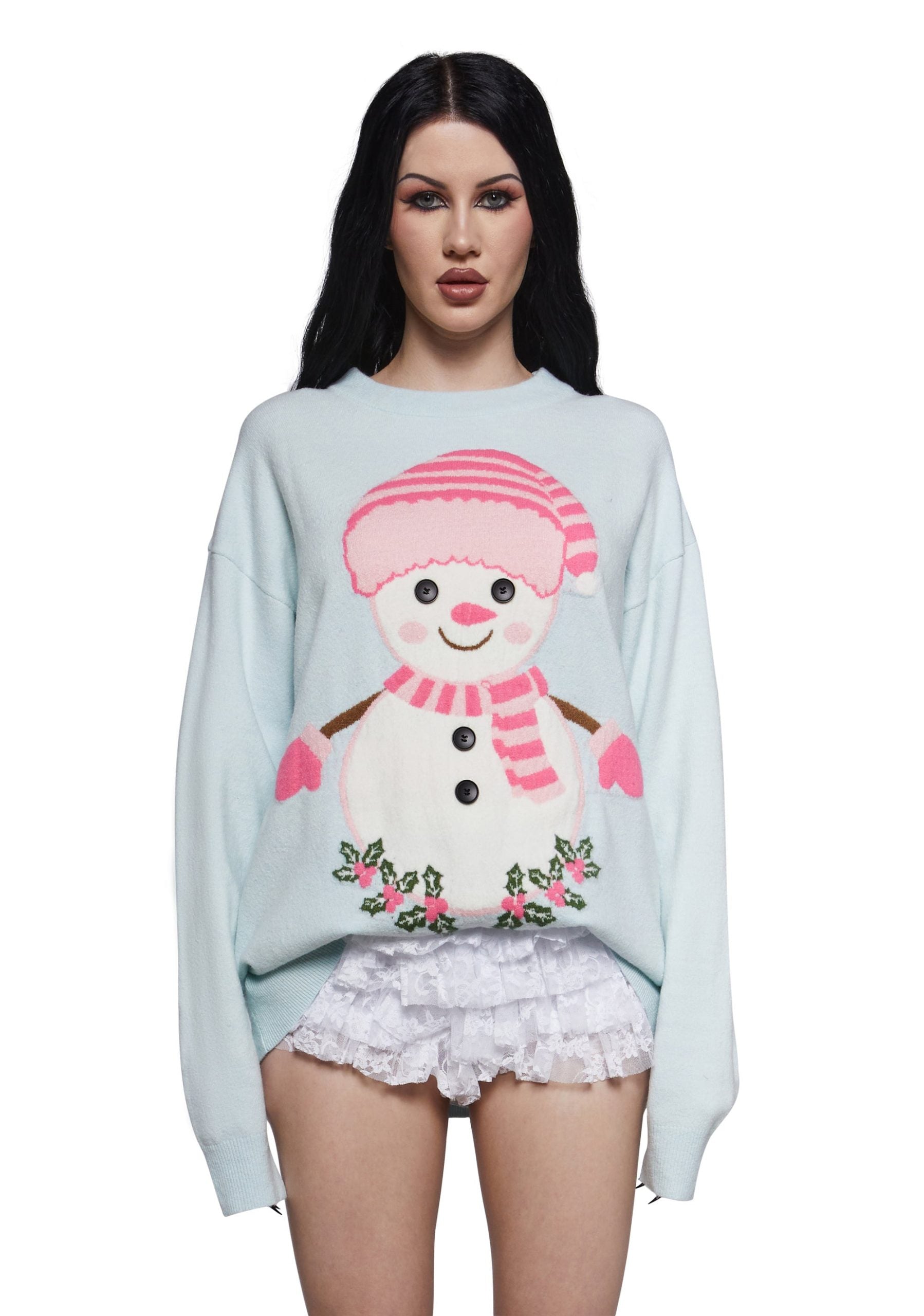 Frosty Dreams Intarsia Sweater