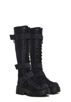 Low Traitor Knee High Boots – Black