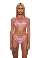 Think Pink Rhinestone 2-Piece Shorts Set – Pink