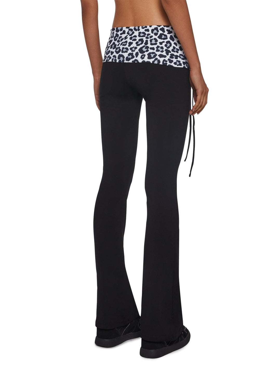Hot Crush Knit Pants – Black