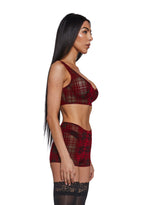 Velvet Lines Shorts Set