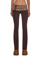 Hot Crush Knit Pants – Brown