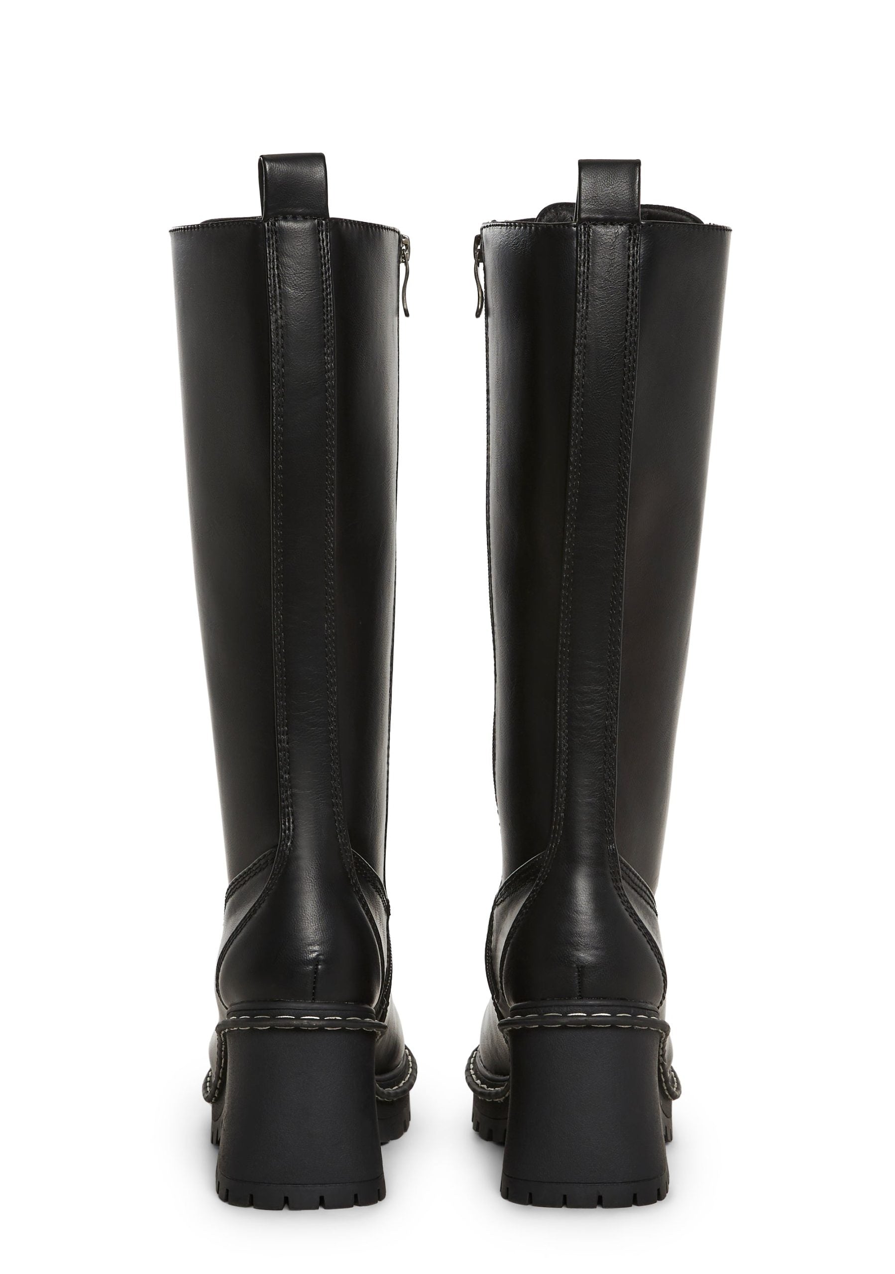 Record Shopping Knee High Boots