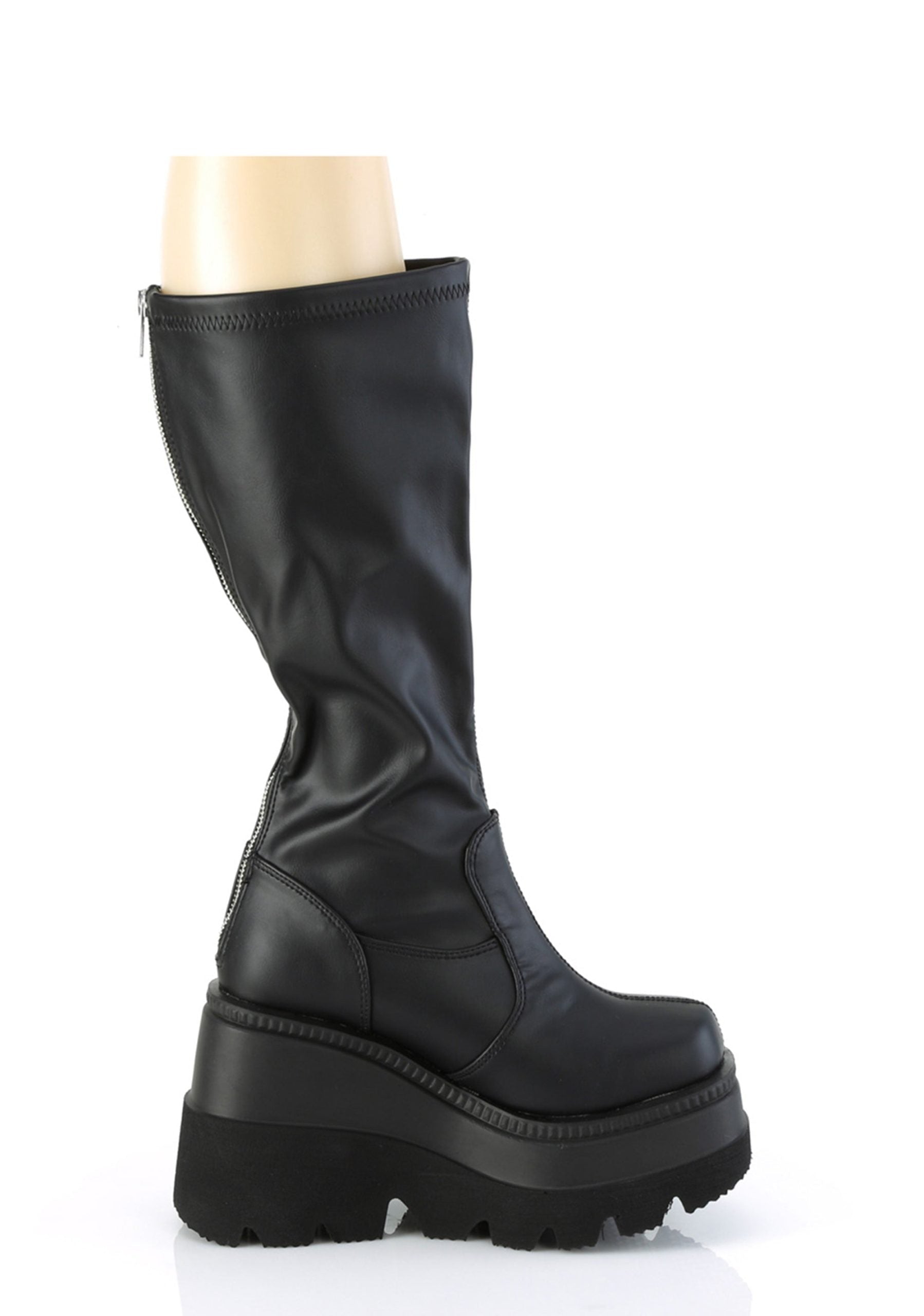 Shaker-65WC Platform Wide Calf Knee High Boots