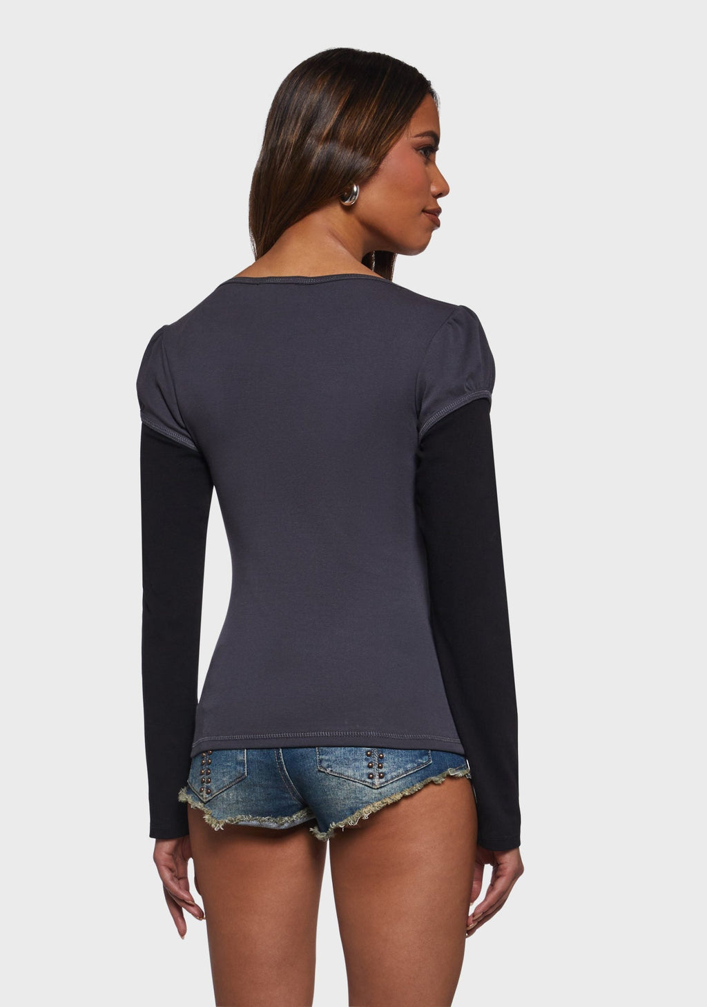 Personal Growth Twofer Long Sleeve Top