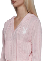 Cable Knit Pullover Hoodie