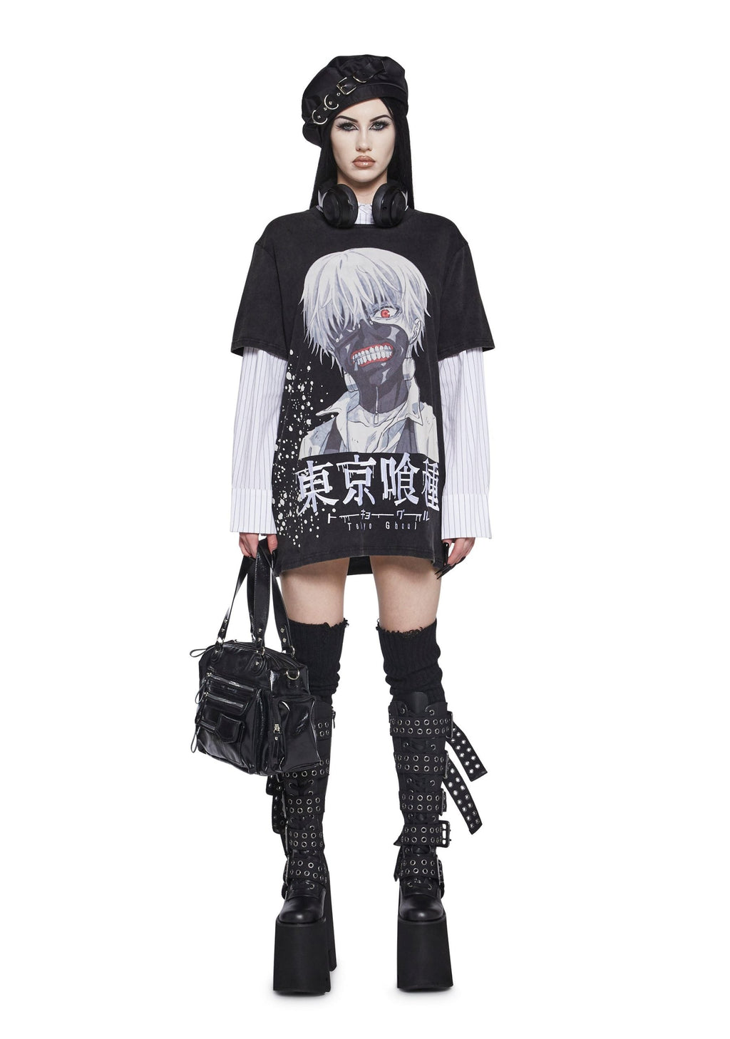 Ken Kaneki Oversized Graphic Tee