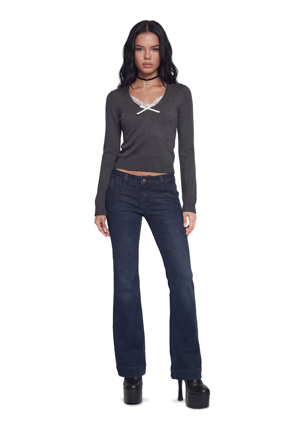 Pretty And Petty Long Sleeve Top