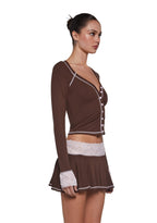 Hallway Season Skirt Set – Brown