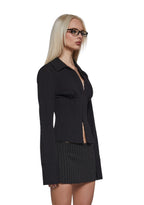 Office Siren Blouse – Black