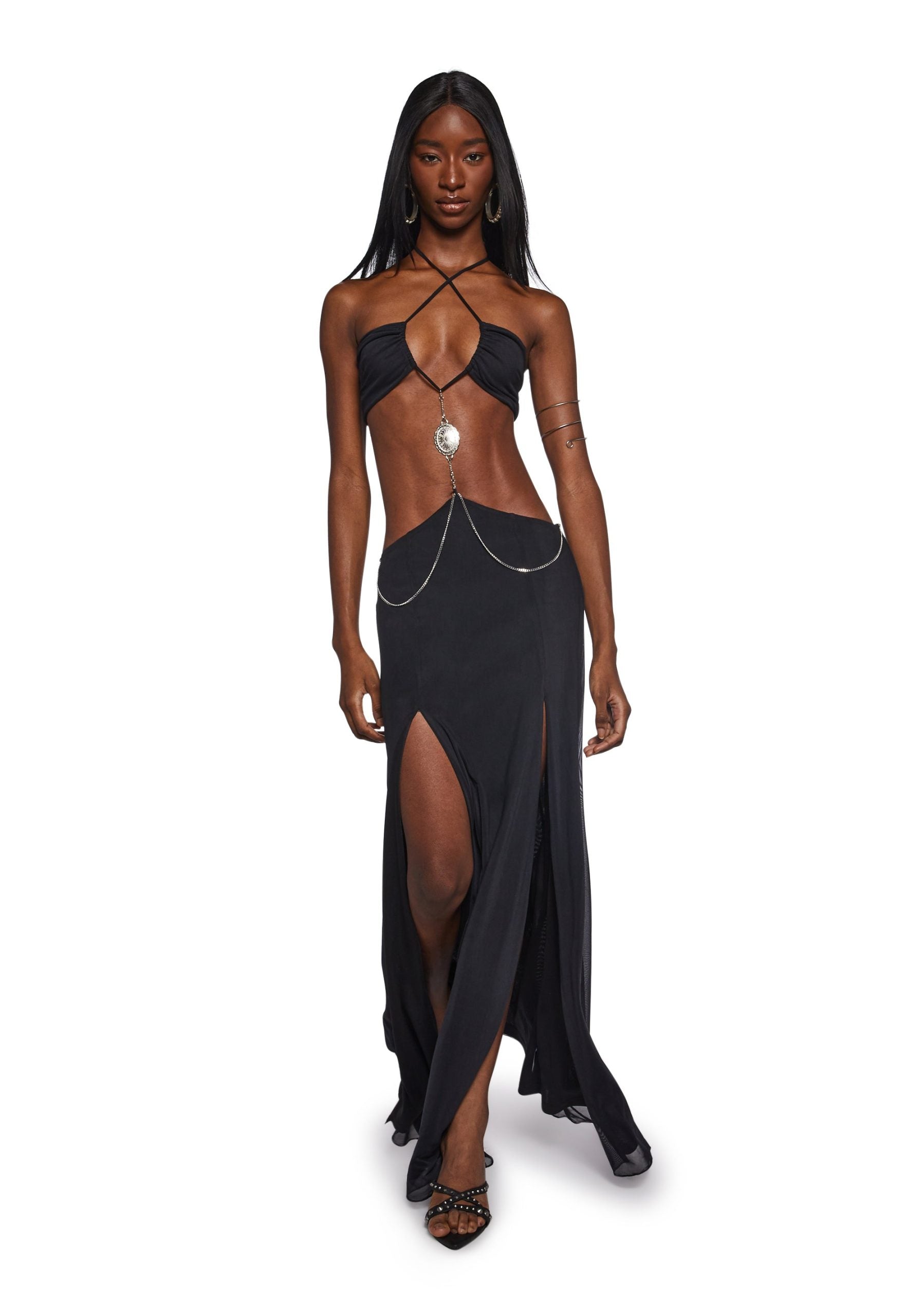 Dance Pulse Maxi Dress – Black