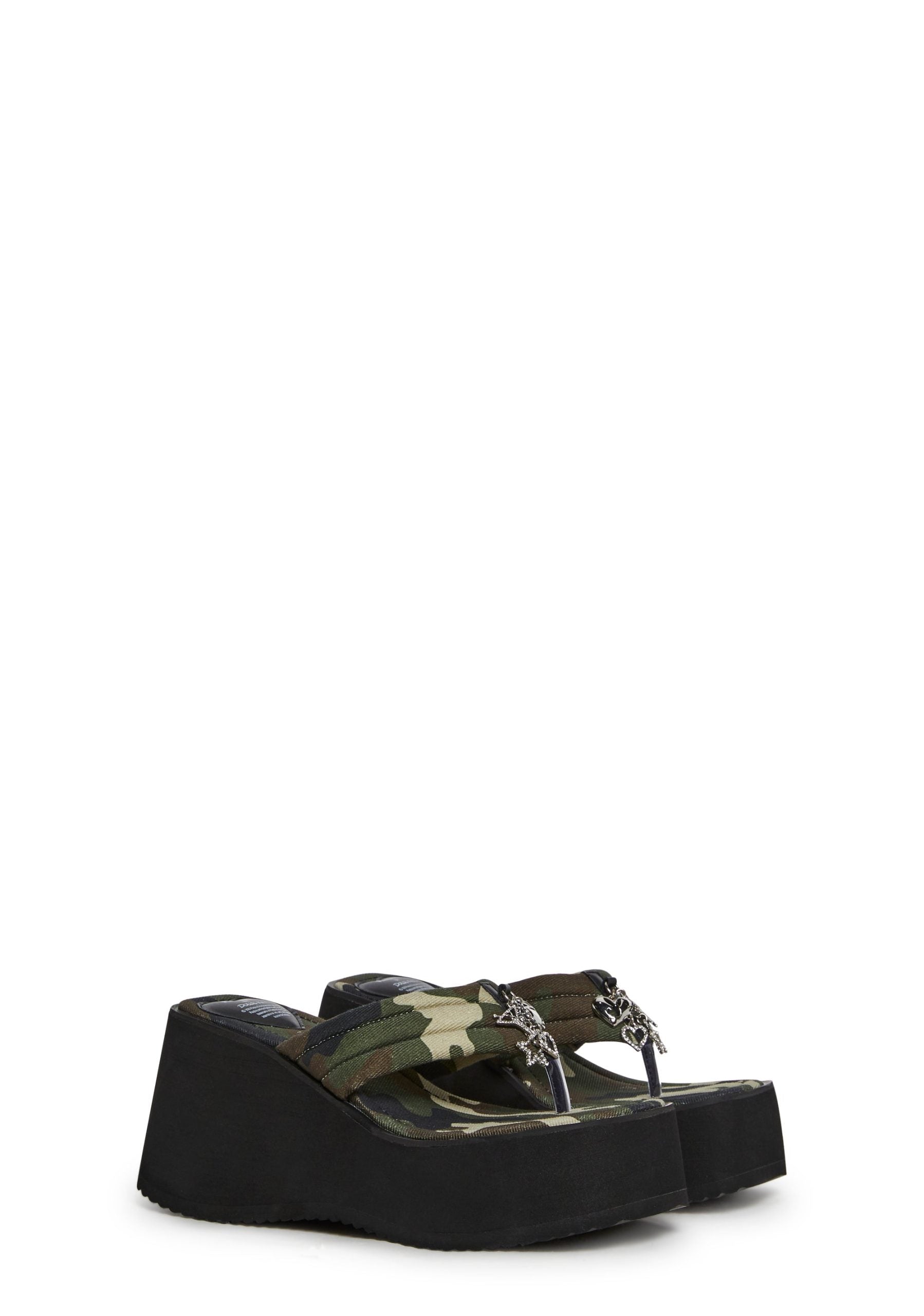 My Command Platform Thong Sandals