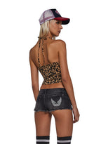 Leopard Halter Top