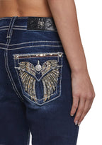 30″ Mid Rise Boot Cut Jeans