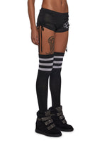 Ciska Brass Knuckle Mesh Micro Shorts