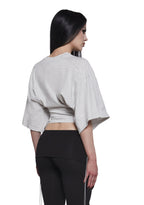 Team Player Corset T-Shirt – Gray
