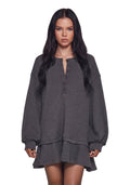 First Glances Trapeze Dress – Gray