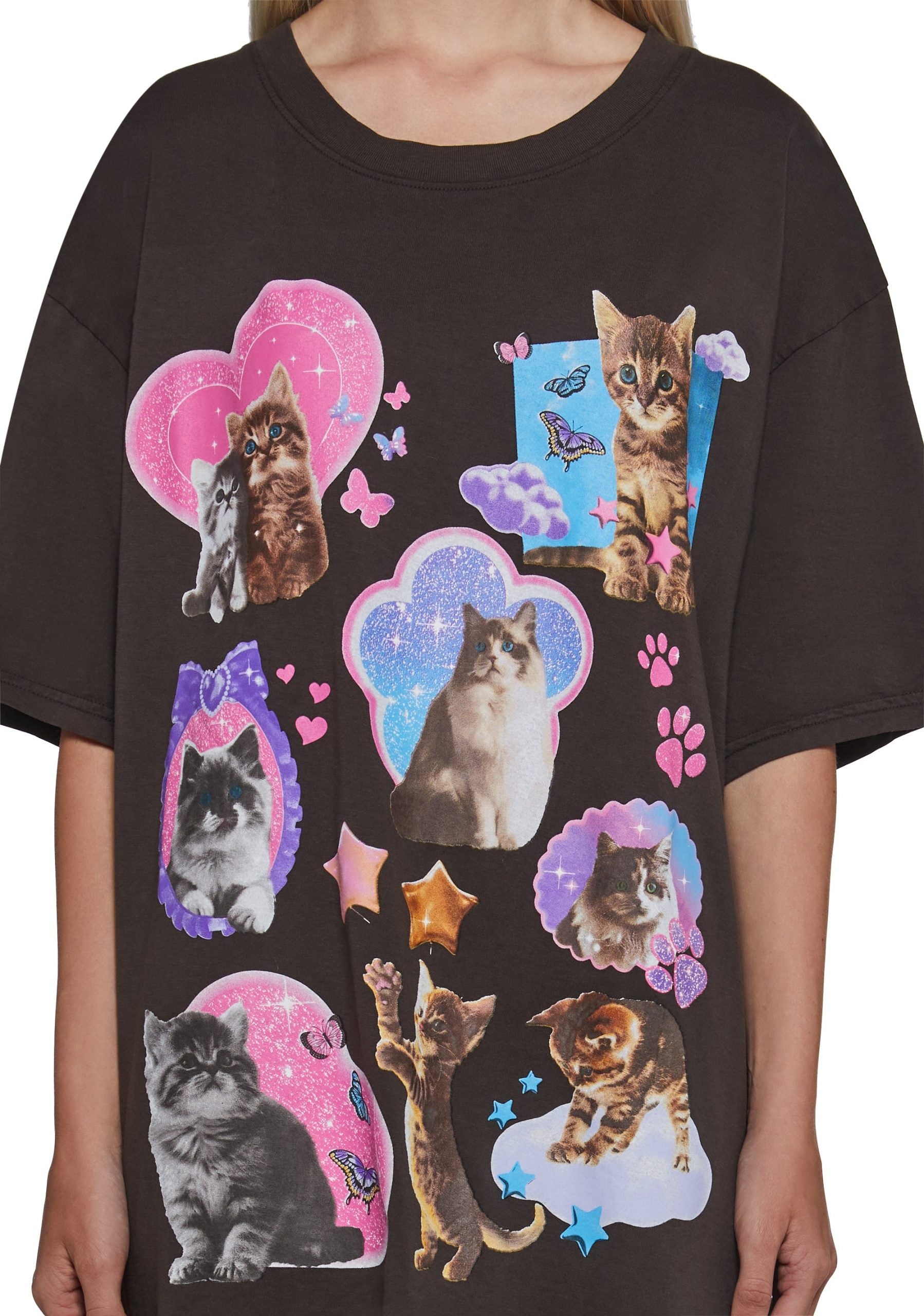 Cat Fan Oversized Tee