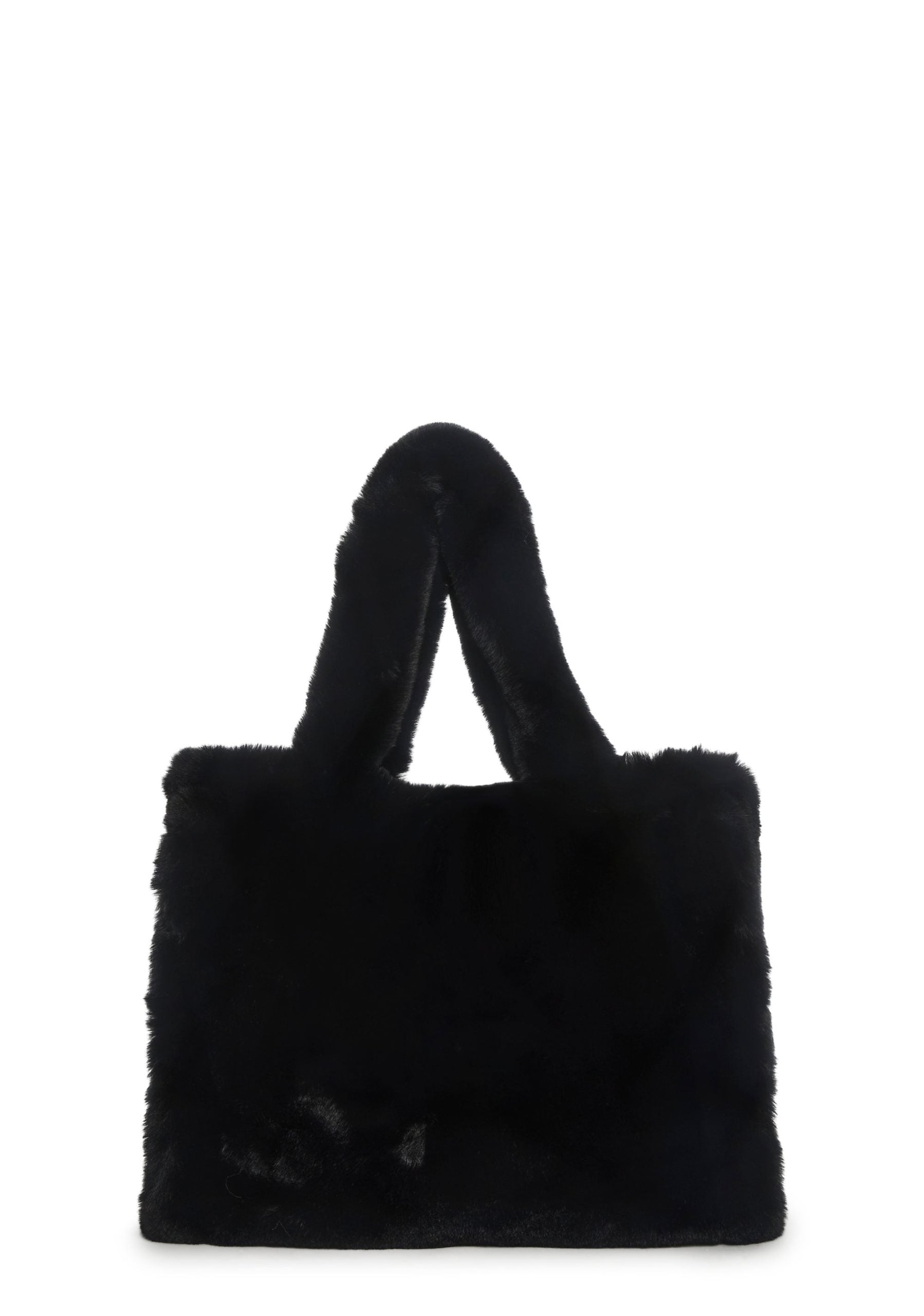 Cutie Pie Faux Fur Bag – Black