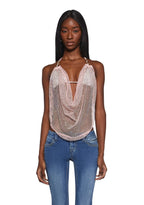 Dance Beats Cowl Top
