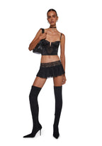 Fierce Flirt Lace Skirt – Black