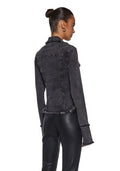 Ferris Wheel Date Denim Top – Black
