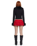 Darling Affection Ruffled Mini Skort – Red