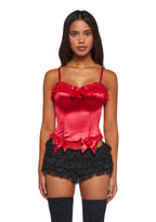 Romantic Age Corset Top – Red