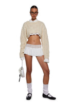 Fierce Flirt Lace Skirt – White