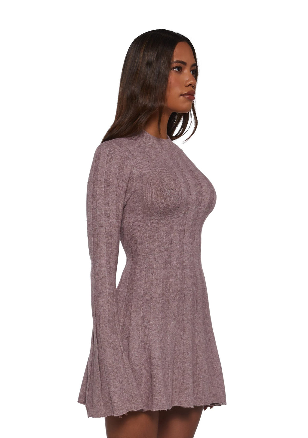 Cafe Reverie Mini Dress – Purple