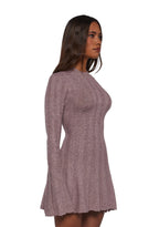 Cafe Reverie Mini Dress – Purple