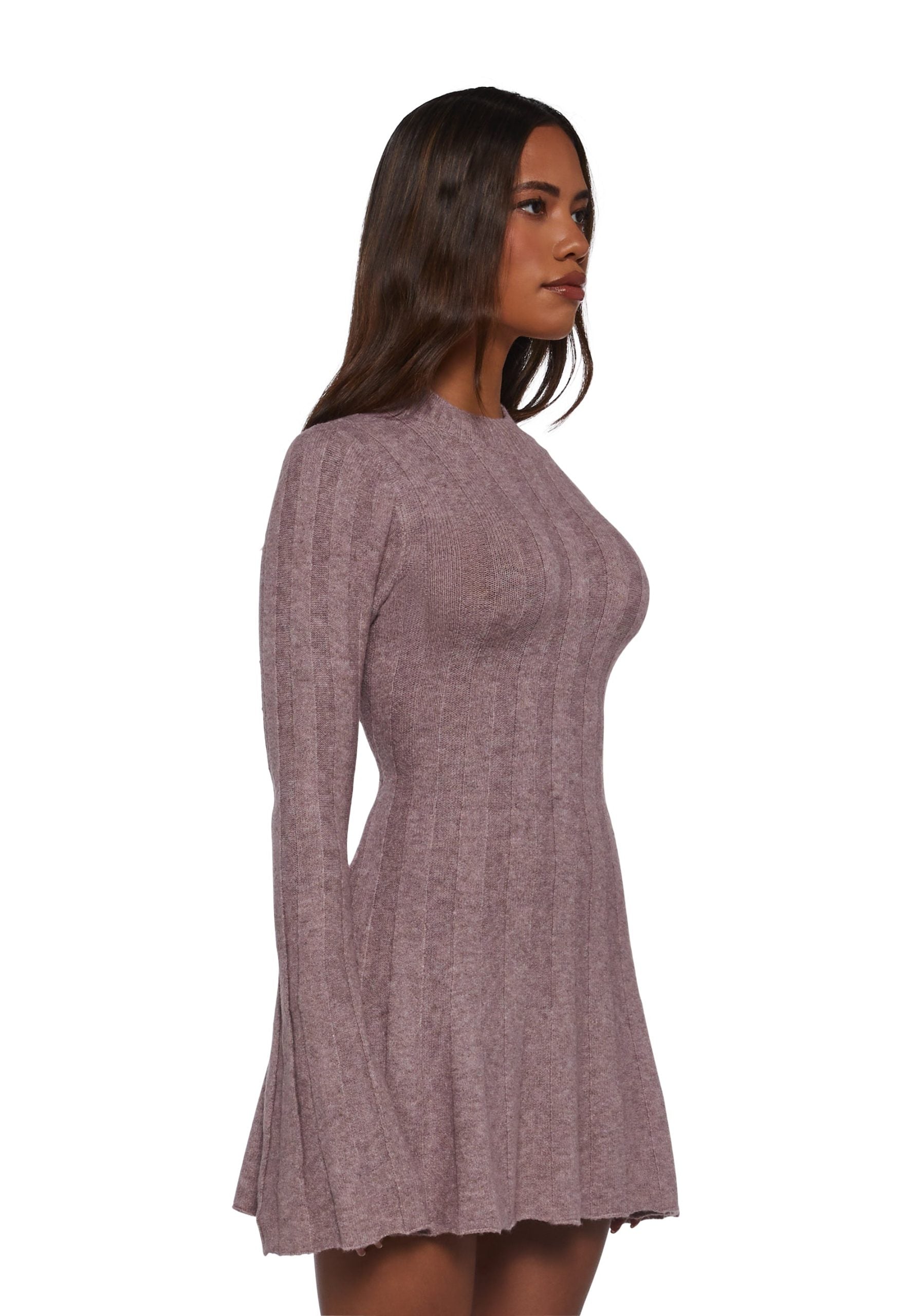 Cafe Reverie Mini Dress – Purple