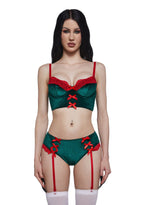 True Romance Lingerie Set – Green