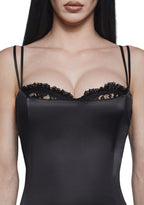Loyal Maneater Midi Dress – Black