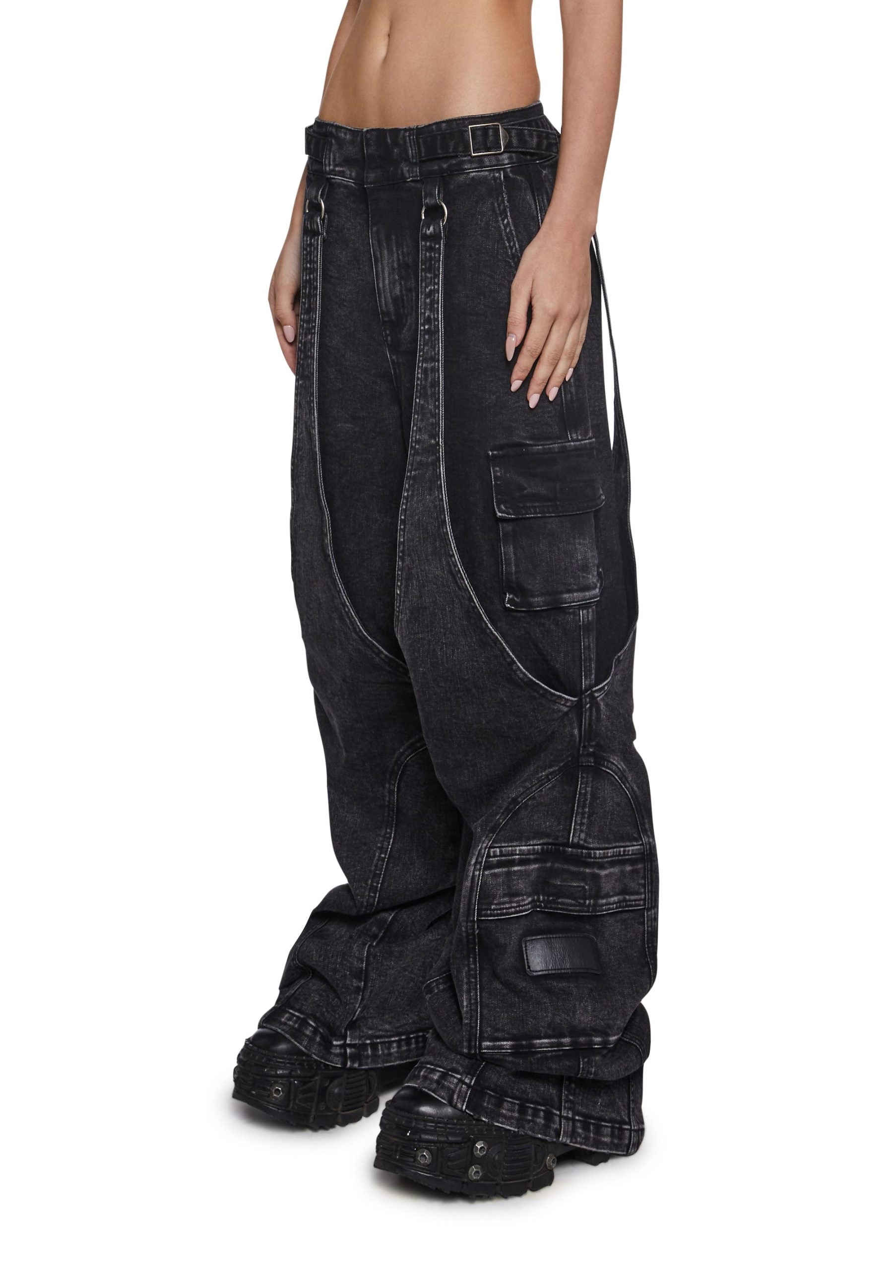 Warp Cargo Wide Leg Pants