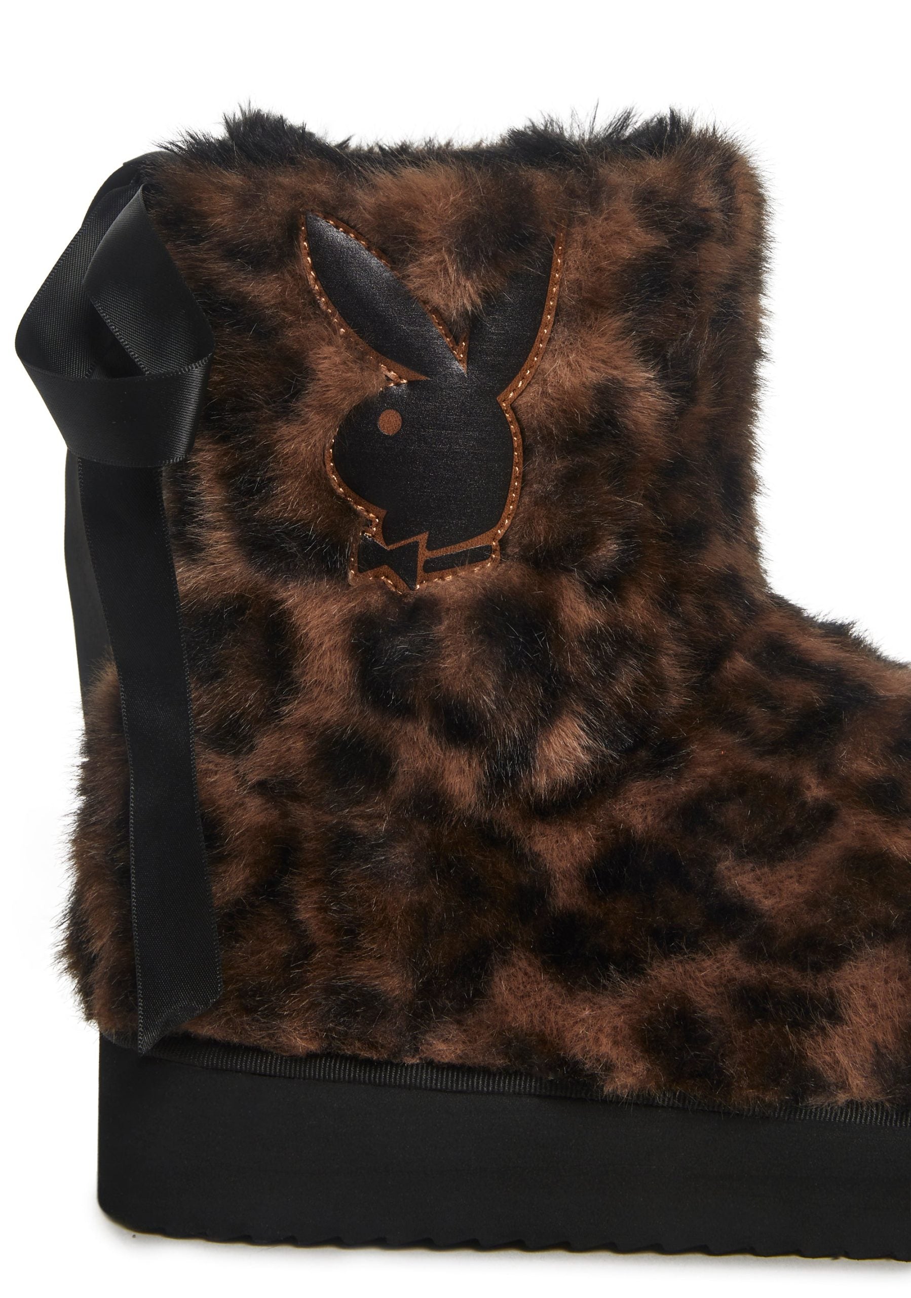 Leopard Faux Fur Booties