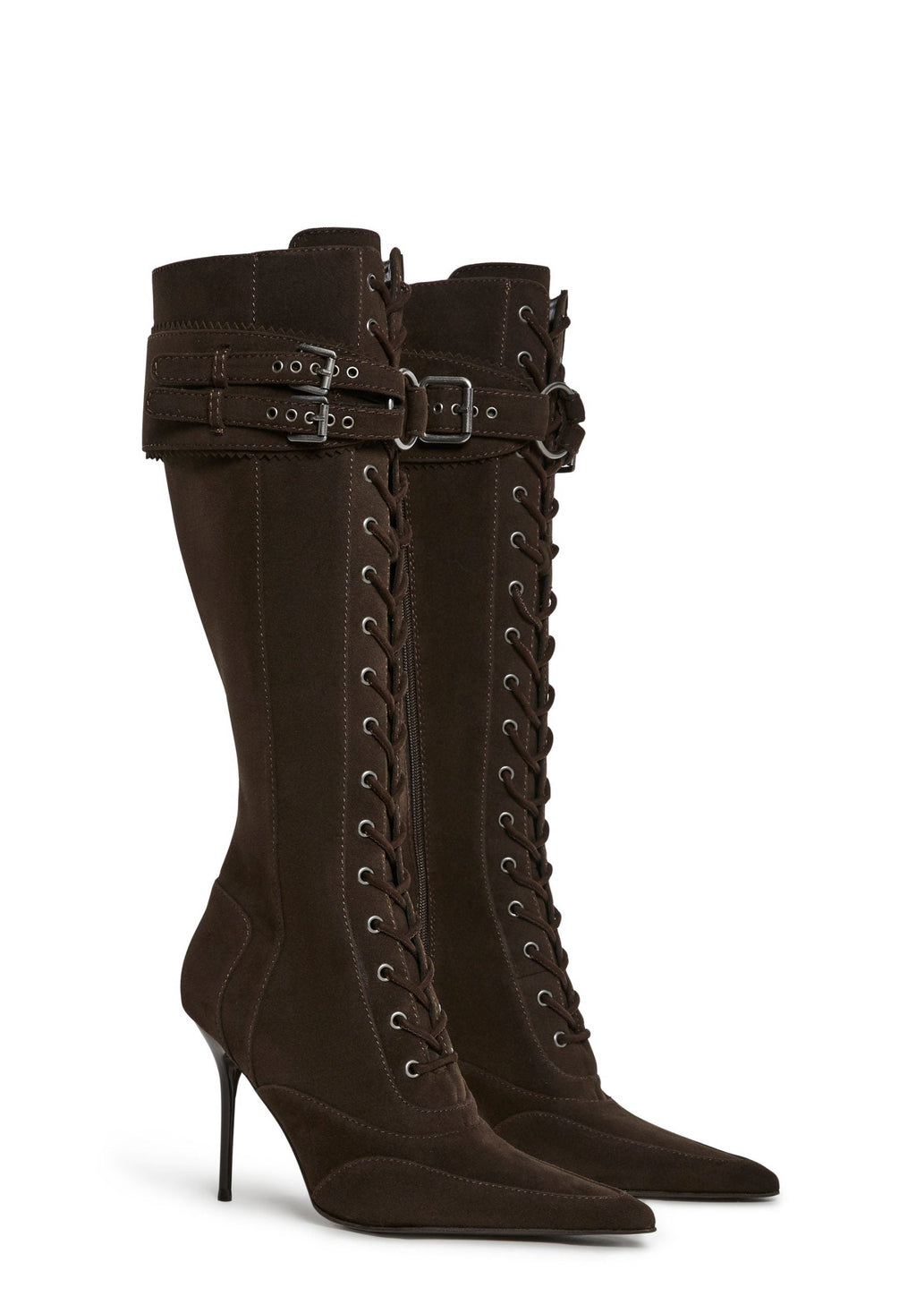 Total Bewitcher Lace-Up Boots – Brown