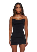 Reservations For 2 Mini Dress – Black