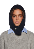 Fall Vibing Knit Hood – Black