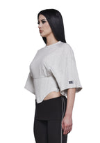 Team Player Corset T-Shirt – Gray