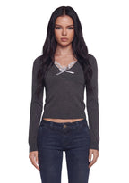 Pretty And Petty Long Sleeve Top