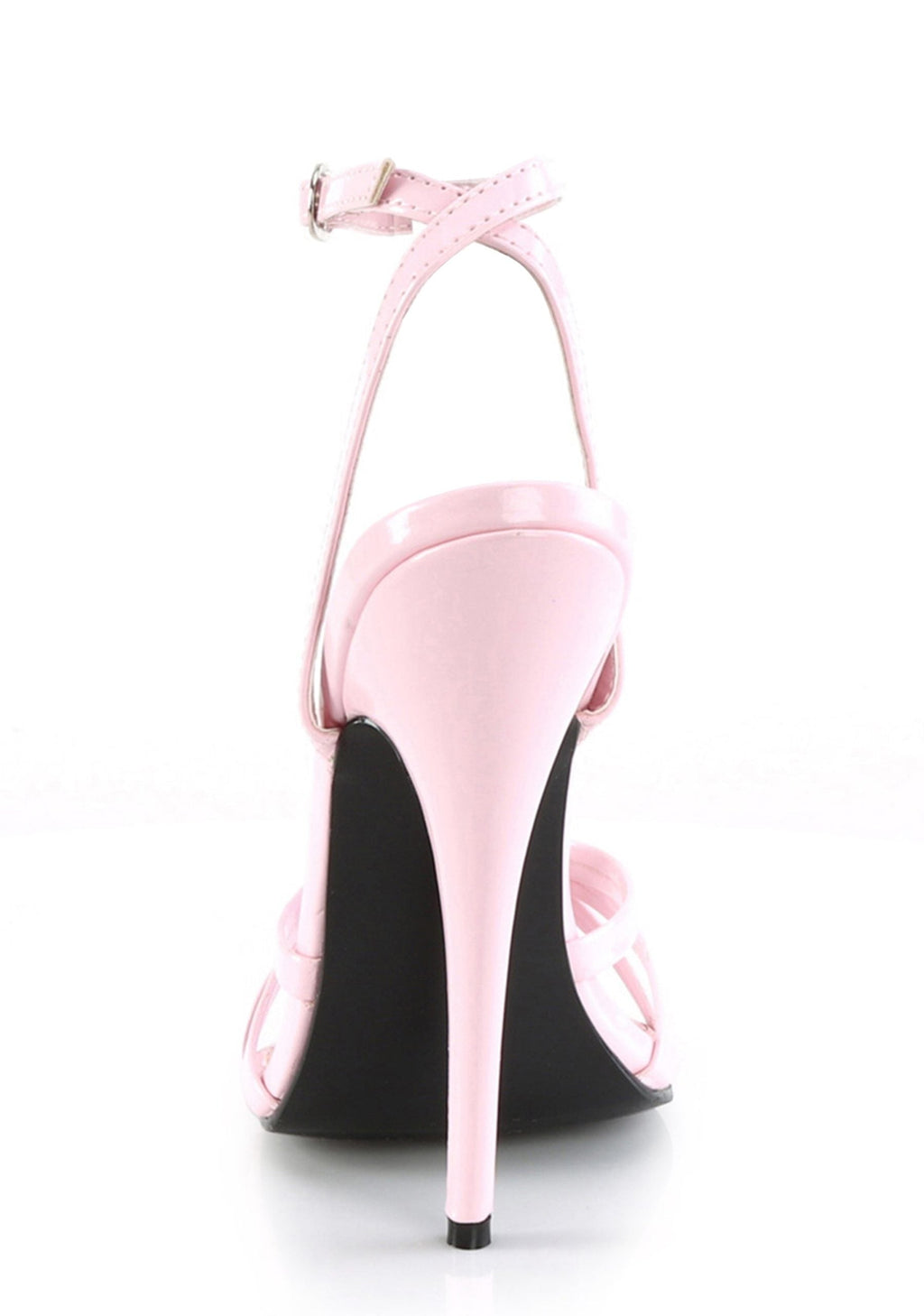 Domina-108 Strappy Ankle Wrap Sandals-Baby Pink
