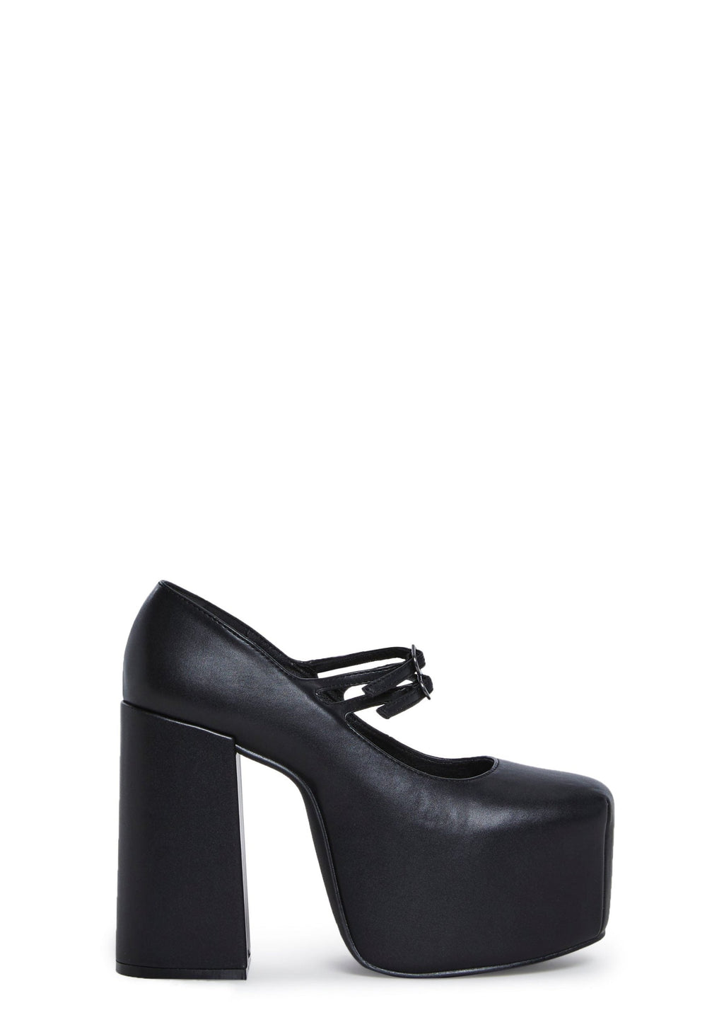 Macabre Meetup Platform Mary Janes – Black
