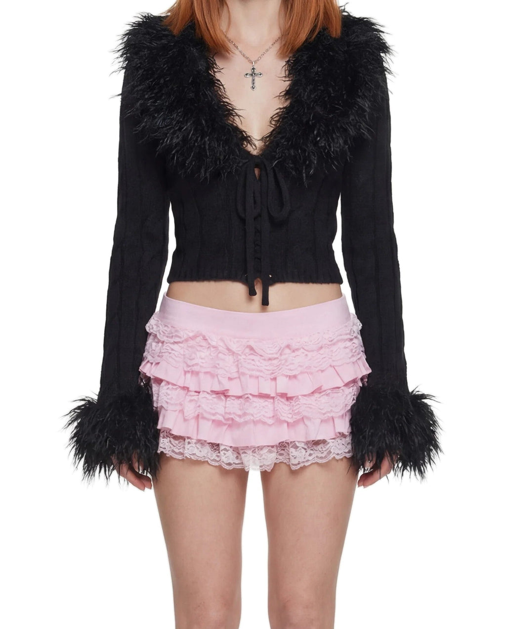 Darling Affection Ruffled Mini Skort – Pink